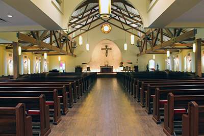 Inside image of beautiful sanctuary